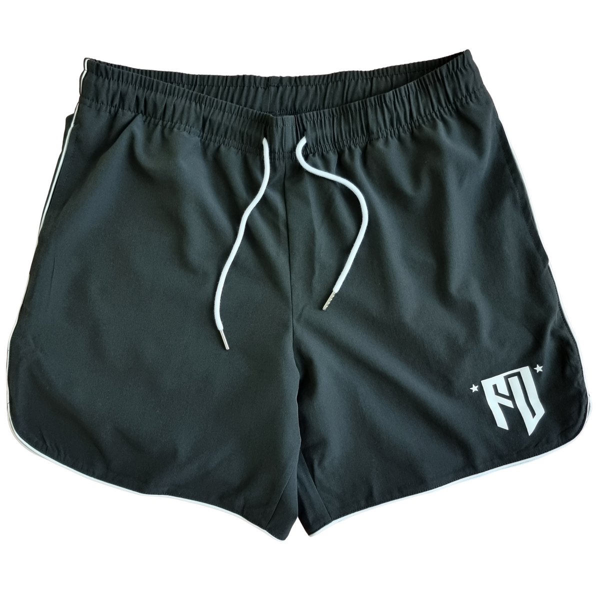 Athletic Training Shorts - Black/White