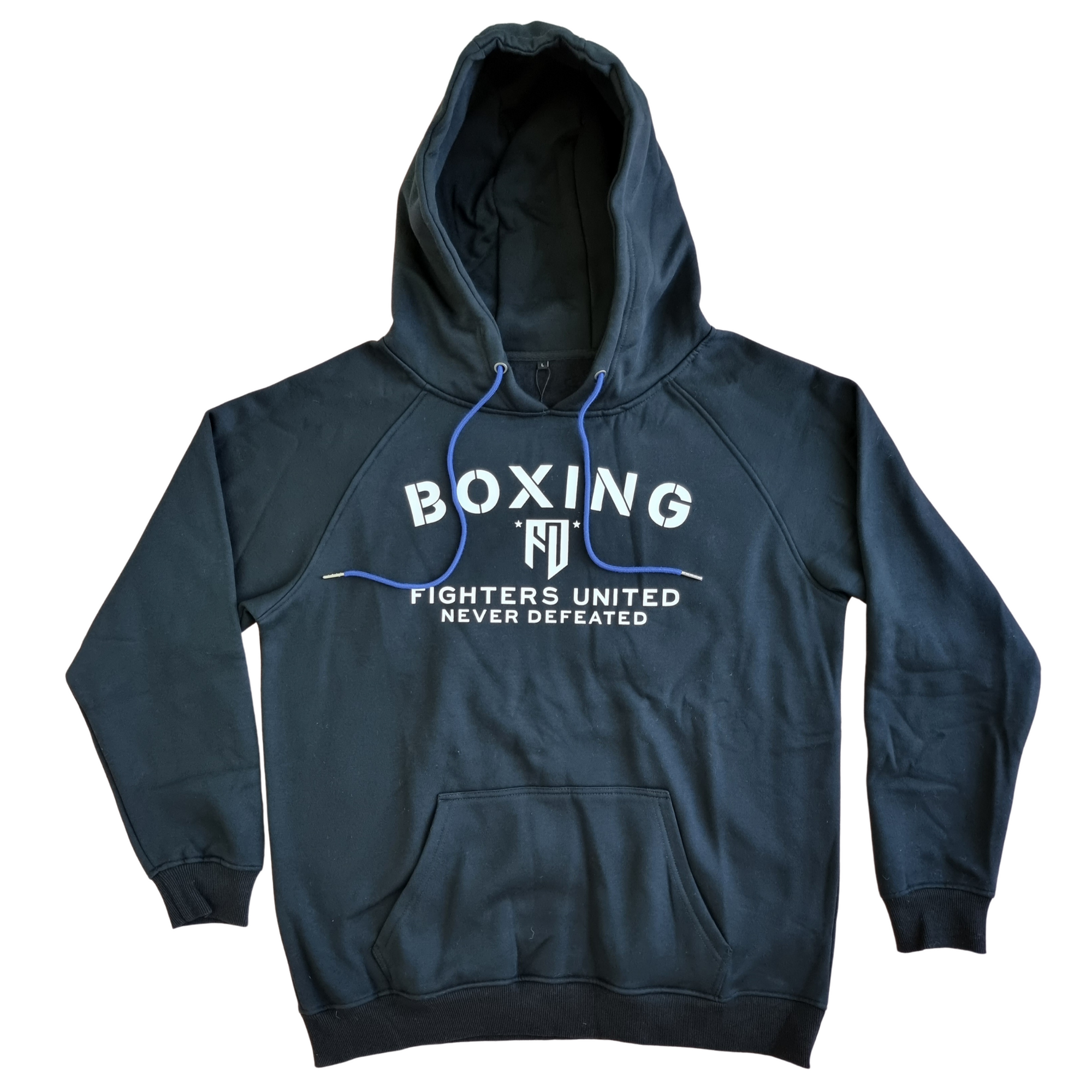 Boxing Hoodie - Black/White/Blue