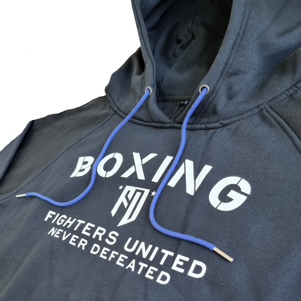 Boxing Hoodie - Black/White/Blue