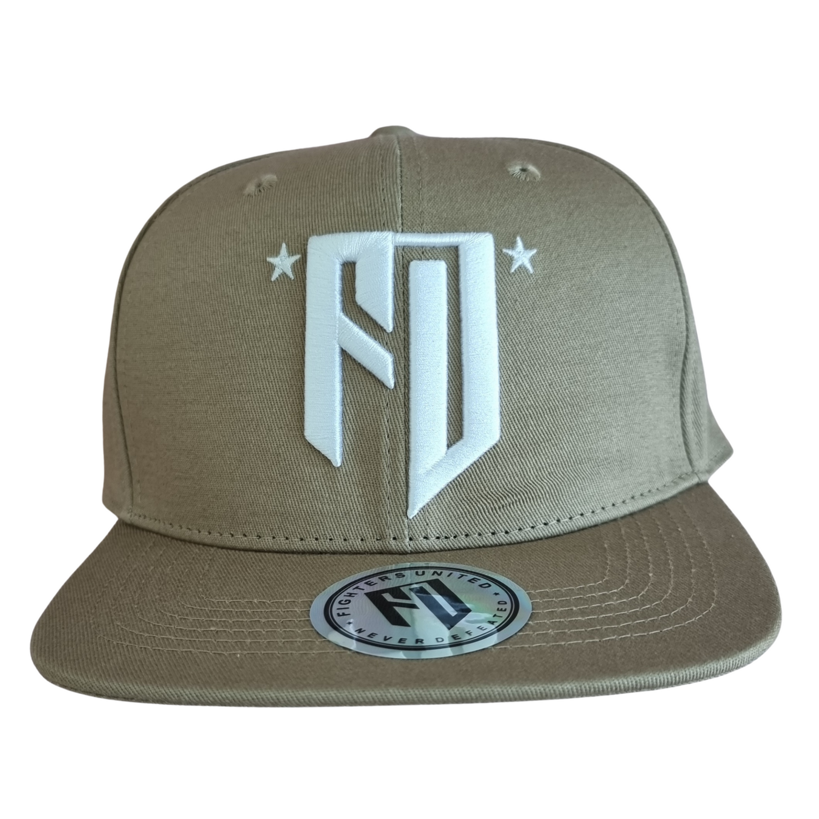*FU* 6-Panel Snap Back - Beige/White