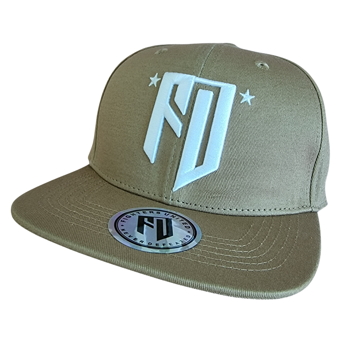 *FU* 6-Panel Snap Back - Beige/White