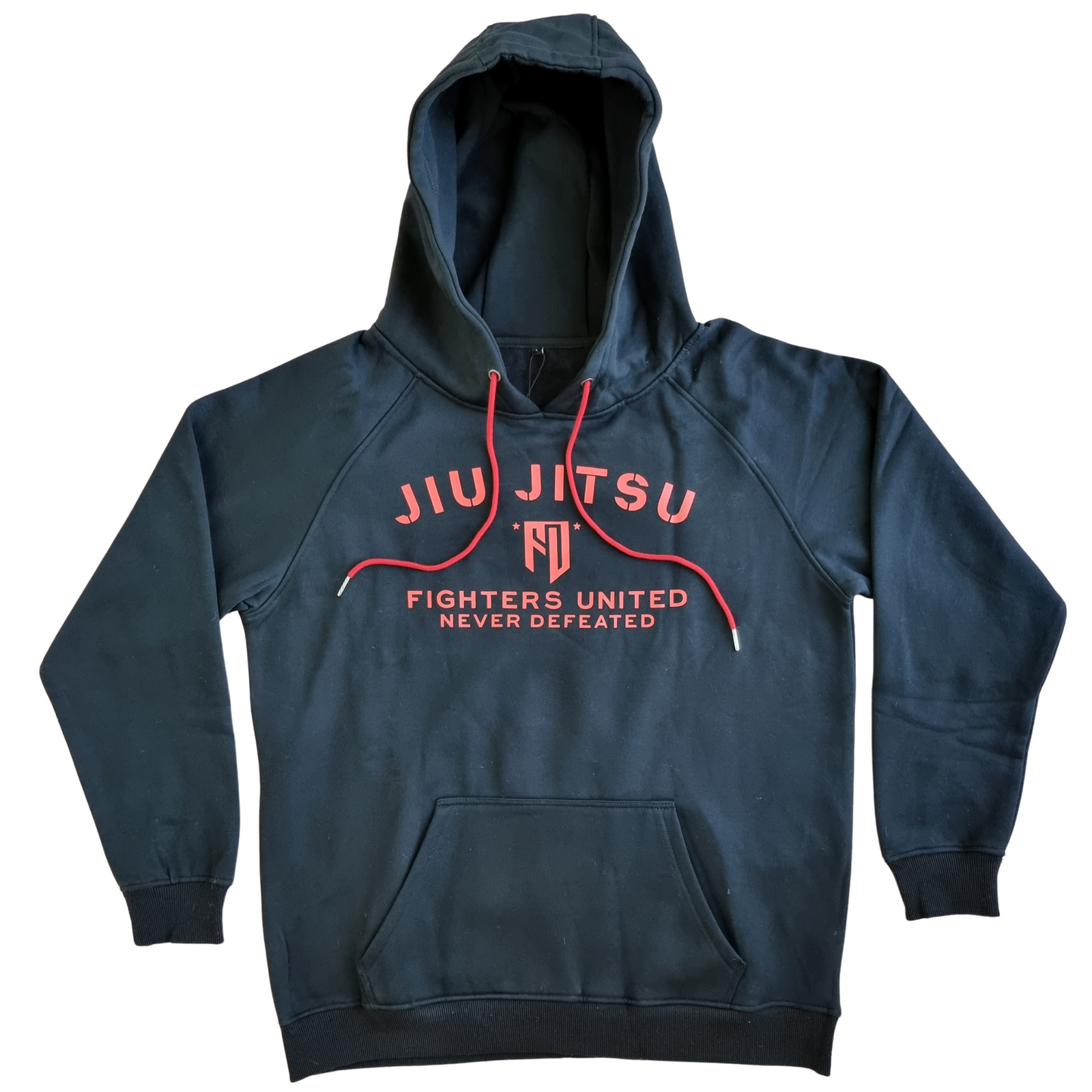 Jiu Jitsu Hoodie - Black/Red/Red