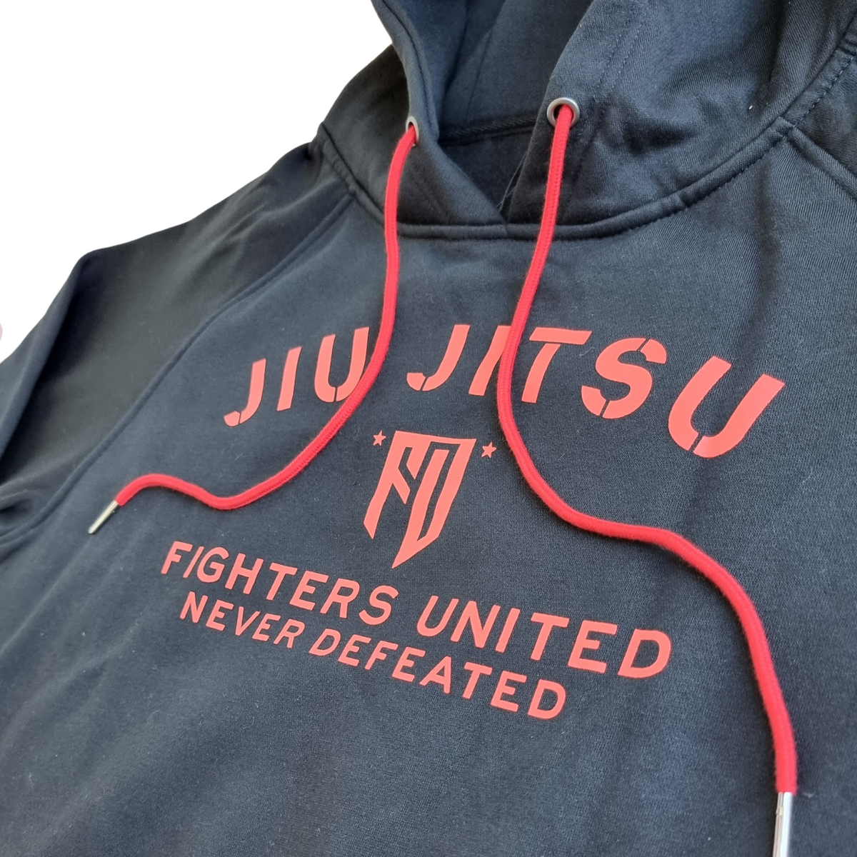 Jiu Jitsu Hoodie - Black/Red/Red