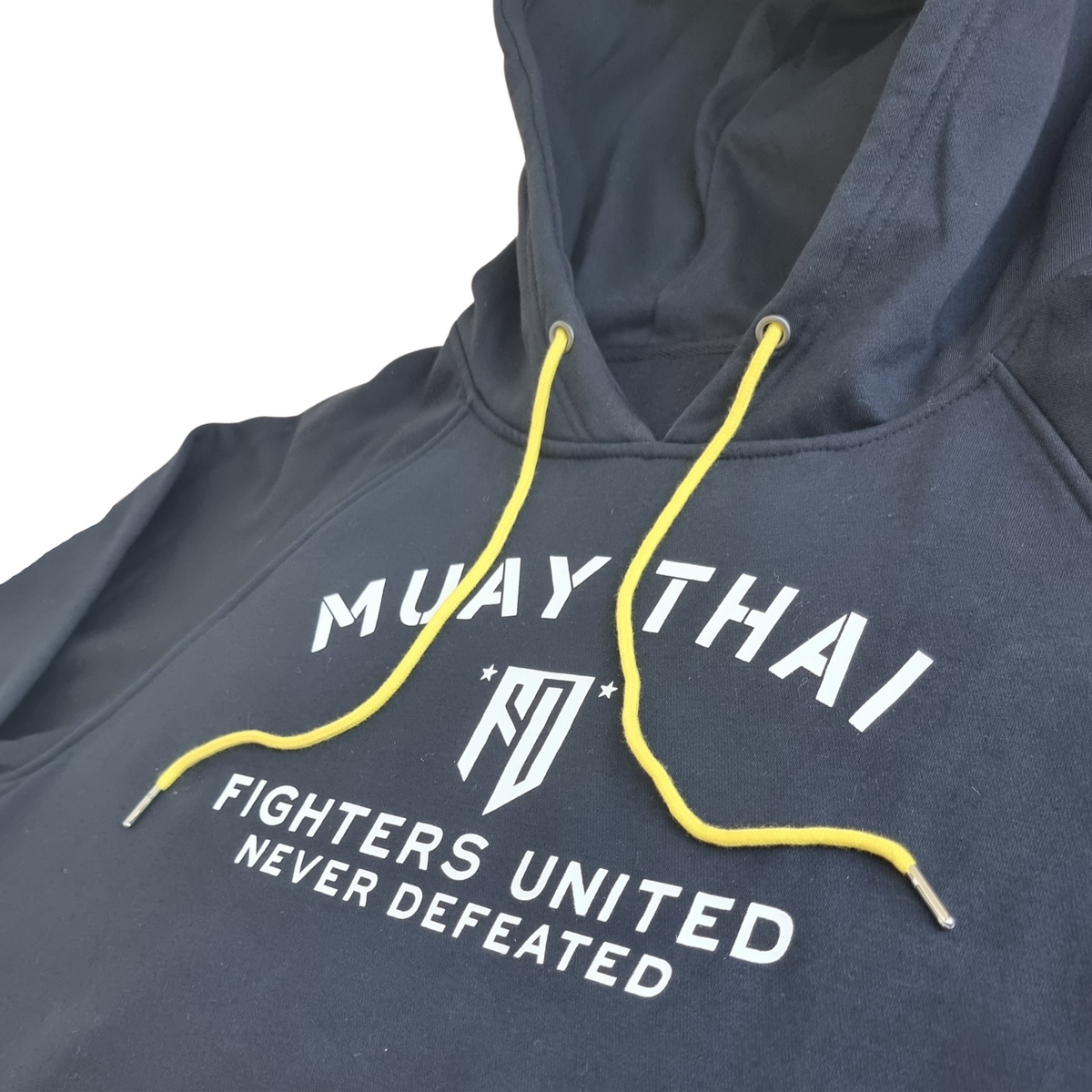 Muay Thai Hoodie - Black/White/Yellow